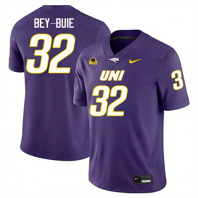 Northern Iowa Panthers #32 Harrison Bey-Buie College Football Jerseys,Uniforms-Purple